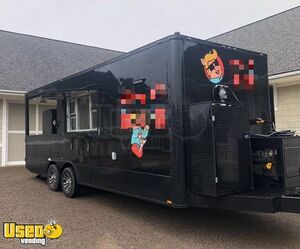 2019 - 8' x 24' Barbecue Food Trailer with Porch and Full Kitchen