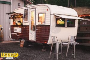 Vintage - 1965 7' x 12' Coffee and Beverage/ Espresso Trailer