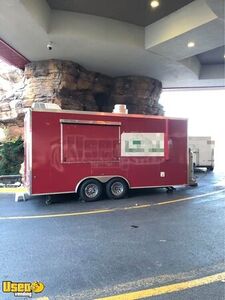 Well Maintained 8' x 18' Kitchen Food Concession Trailer Mobile Vending Unit