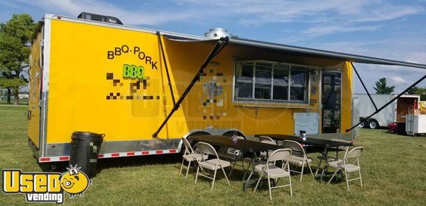 2018 - 8.5' x 28' Food Concession Trailer Mobile Kitchen