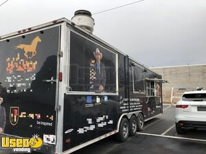 2017 - 8' x 32' Freedom BBQ Food Concession Trailer with Restroom / Mobile Kitchen