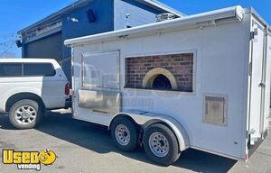 Used - 6' x 14' Pizza Trailer | Pavesi Wood Fired Oven