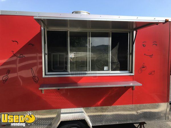2017 - 7' x 12' MVW Food Concession Trailer Working Condition