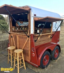 CUTE 1974 5' x 9.5' Vintage Horse Trailer  |  Mobile Bar