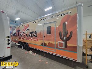 Like New - 2025 26' Kitchen Food Concession Trailer with Enclosed Porch