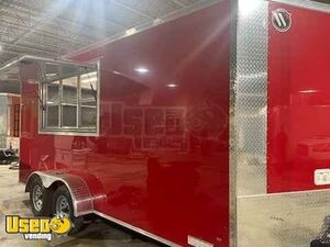 NEW - 2025 7' x 16' Diamond Cargo Kitchen Food Concession Trailer with Fire Suppression