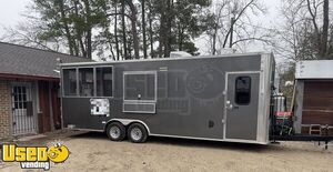 2023 8' x 24' Barbecue Kitchen Food Concession Vending Trailer with 8' Porch Sale