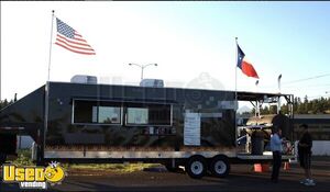 2010 8' x 40' Gooseneck Barbecue Concession Trailer with Porch / BBQ Rig