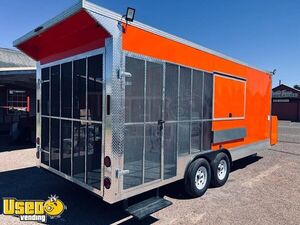 New- 8' x 20' Kitchen Food Trailer with Enclosed Porch | Food Concession Trailer
