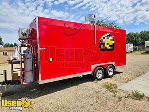 Like-New -20'  Mobile Kitchen Food Concession Trailer with Pro-Fire Suppression