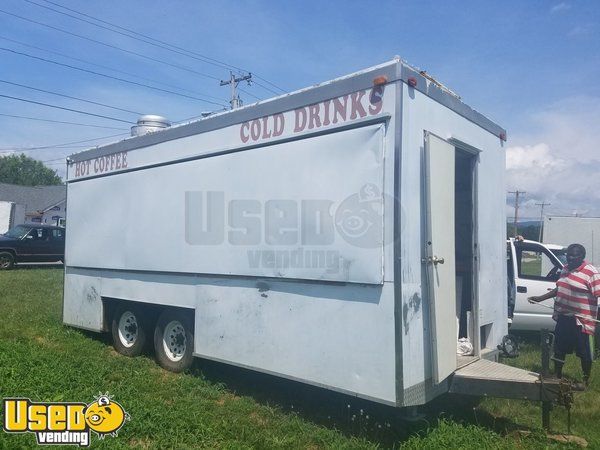 Used 2004 - 8' x 20' Custom-Built Food Concession Trailer