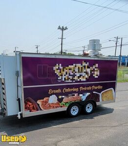 Very Lightly Used 2021 8' x 16' Commercial Mobile Kitchen Food Trailer