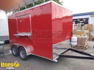 Brand New 2022 7' x 12' Commercial Mobile Kitchen Food Concession Trailer