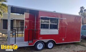 Like-New - 2021 8' x 14' Freedom Concession Trailer with 6' Porch