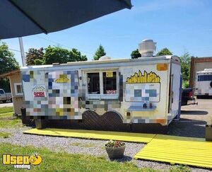 26' Street Food Vending Concession Trailer with 8' x 11' Ice Cream Shack