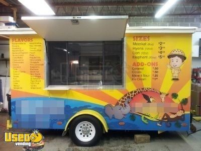 14' Shaved Ice Trailer