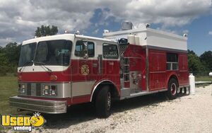 Amazing Unique Fire Truck / Food Truck Conversion Mobile Kitchen