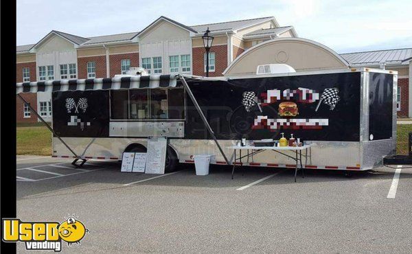 2013 - 8' x 30' Mobile Kitchen Food Concession Trailer