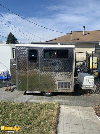 2007 - 6' x 14.9' Mobile Kitchen Food and Snowball Concession Trailer