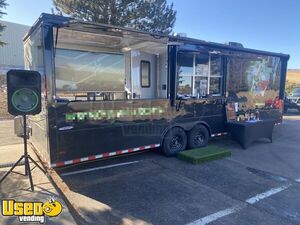 Lightly Used 2020 Freedom 8.5' x 28' Food Vending Trailer w/ Porch & Bathroom