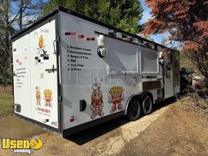 Turnkey - 24' Kitchen Food Concession Trailer with Fire Suppression System
