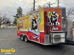 2021 Food Kitchen Concession Trailer Mobile Vending Unit w/ Pro Fire System