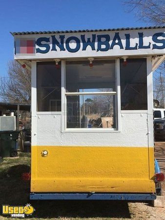 2014 7' x 15' Shaved Ice Concession Trailer / Used Snowball Concession Stand