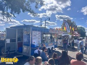 Well-Equipped 8' x 16' Kitchen Food Concession Trailer with Pro Fire System