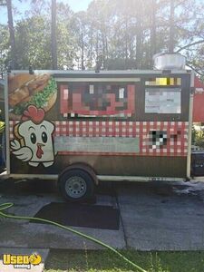 2020 7' x 12' Kitchen Food Concession Trailer with Pro Fire System