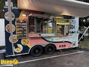 2023 8' x 16' Kitchen Food Concession Trailer with Pro Fire System