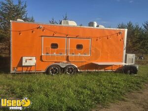 2020 8' x 23' Kitchen Food Concession Trailer with Pro Fire System and Bathroom