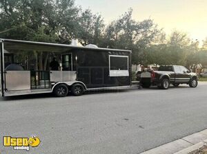 Like-New - 2021 8.5' x 24' Empire Cargo Barbecue Kitchen Trailer with Porch