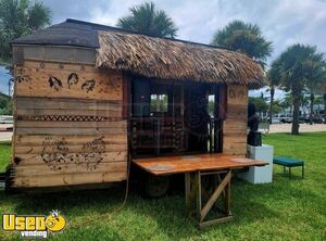 Eye Catching - 13.2' - Mobile Tiki Bar Mobile Beverage Trailer