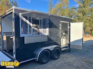2016 7' x 16' Food Kitchen Concession Trailer Mobile Vending Unit w/ Pro Fire System