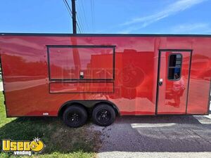 Like New - 8.5' x 20' - Kitchen Food Concession Trailer | Mobile Vending Unit + Pro Fire System