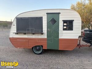 Vintage 1957 Camper Coffee Espresso Beverage Concession Trailer