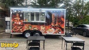 2024 8' x 16' Kitchen Food Concession Trailer with Pro Fire System
