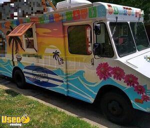Well Equipped GMC Barbecue Kitchen Food Truck with Smoker + Pro Fire System