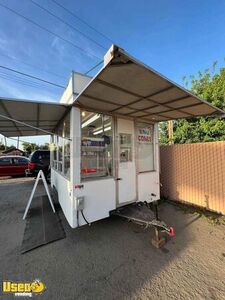 VINTAGE 8' x 12' 1965 Owens Carnival Food Popcorn Cotton Candy Concession Trailer