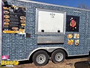 2020 8.5' x 16' Kitchen Food Concession Trailer with Pro Fire System