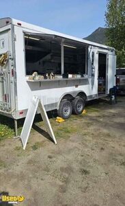 2011 8' x 24' Barbecue Kitchen Food Concession Trailer with Pro Fire System