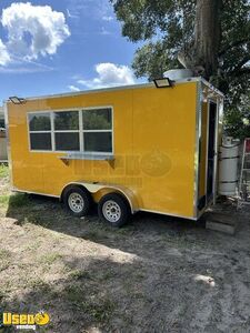 2026 7' x 16' Kitchen Food Concession Trailer with Pro Fire System