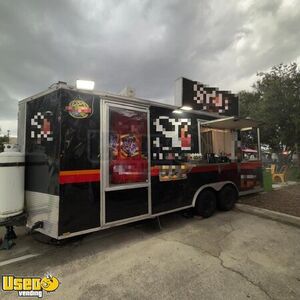 2018 22' Barbecue Kitchen Food Concession Trailer with Smoker