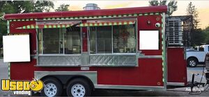 2021 Food Kitchen Concession Trailer Mobile Vending Unit w/ Pro Fire System