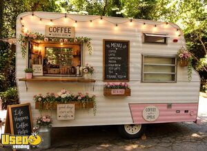 Vintage 1966 Shasta Camper Beverage Concession Trailer Mobile Vending Unit