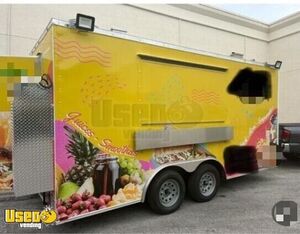 2023 8' x 16' Kitchen Food Concession Trailer with Pro Fire System
