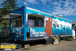 2023 8.5' x 28' Kitchen Food Concession Trailer with Pro Fire System